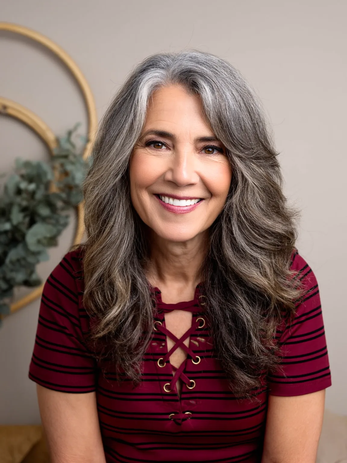 Voluminous Layered Waves with Silver and Dark Lowlights